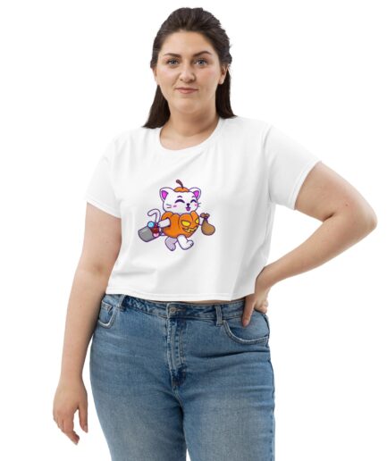 Cute Cat Pumpkin Halloween T-Shirt