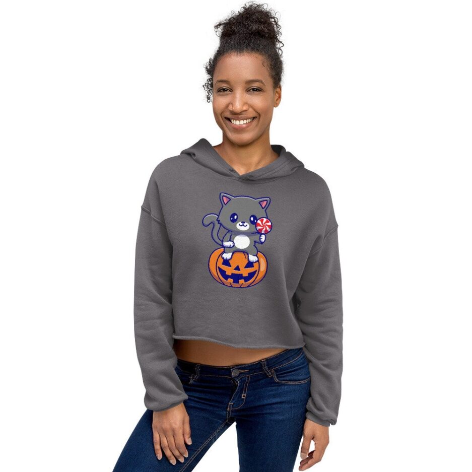 Cute Cat Pumpkin Halloween Hoodie