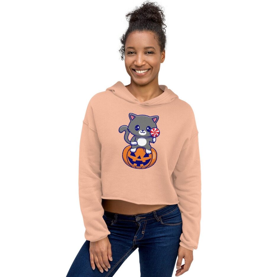 Cute Cat Pumpkin Halloween Hoodie