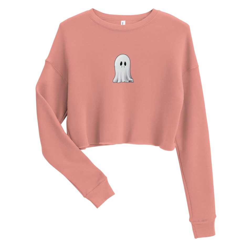 Cute Sad Ghosts Halloween Crewneck for Women