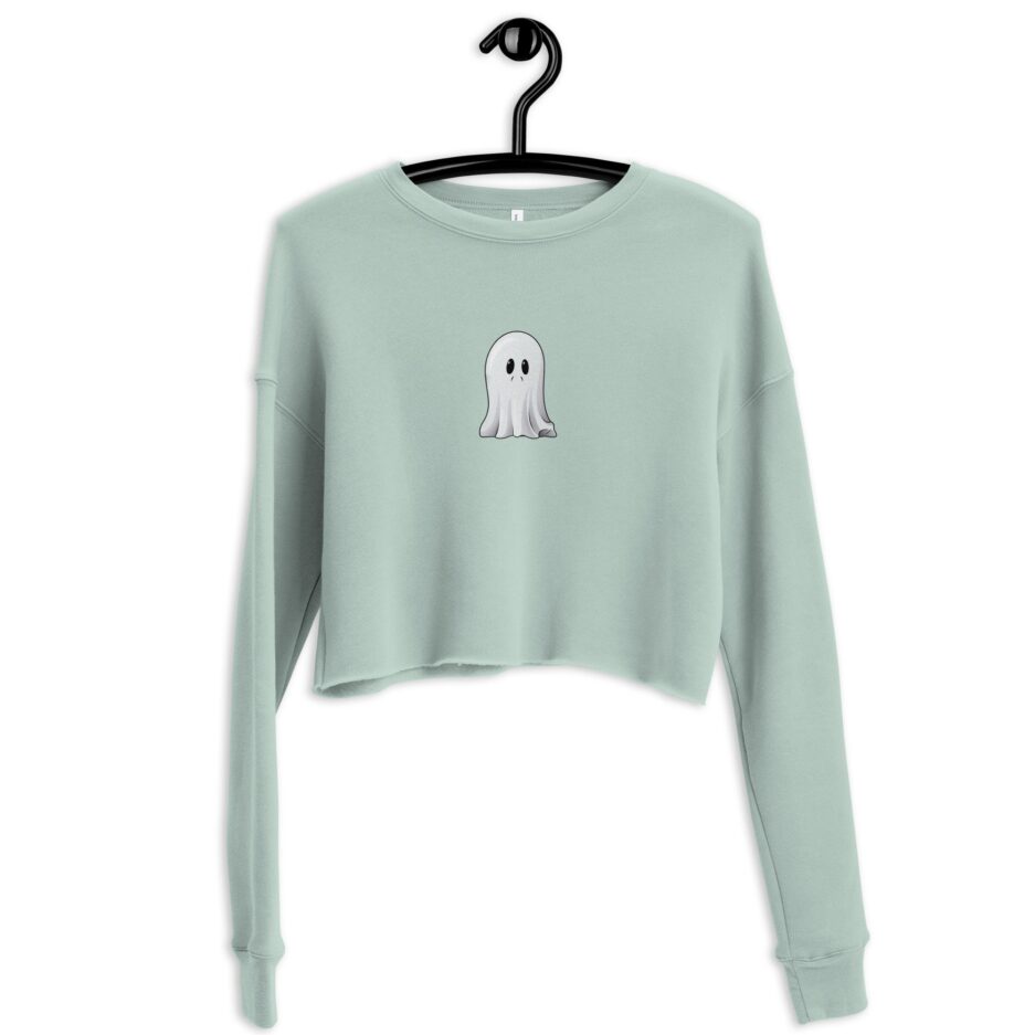 Cute Sad Ghosts Halloween Crewneck for Women